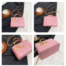Load image into Gallery viewer, Glossy Quilted Chain Shoulder Bag
