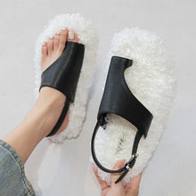 Load image into Gallery viewer, Cozy Girl Teddy Slides