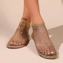 Load image into Gallery viewer, Rhinestone Fishing Net Sandals