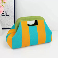 Load image into Gallery viewer, Woven Striped Makeup Bag