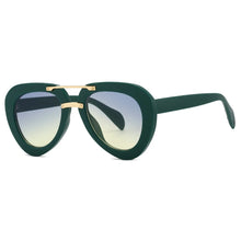 Load image into Gallery viewer, Retro Black Pilot Sunglasses