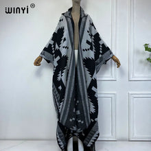 Load image into Gallery viewer, Hooded Luxe Poncho Coat Dress