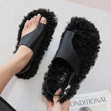Load image into Gallery viewer, Cozy Girl Teddy Slides