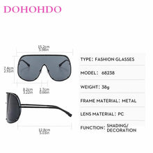 Load image into Gallery viewer, Oversized Rimless Sunglasses