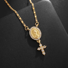 Load image into Gallery viewer, Crossfire Crystal Pendant Necklace