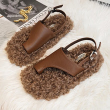 Load image into Gallery viewer, Cozy Girl Teddy Slides