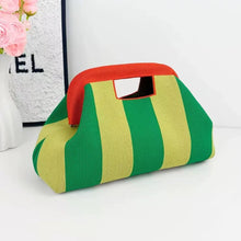 Load image into Gallery viewer, Woven Striped Makeup Bag
