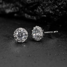 Load image into Gallery viewer, Classic CZ Silver Stud Earrings