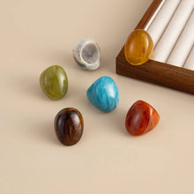 Load image into Gallery viewer, Boho Resin Multicolored Irregular Big Finger Rings