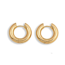 Load image into Gallery viewer, CZ U-Hoop Huggie Earrings