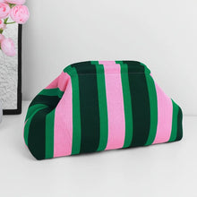 Load image into Gallery viewer, Woven Striped Makeup Bag