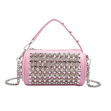 Load image into Gallery viewer, Disco Darling Rhinestone Barrel Bag