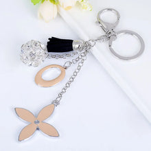 Load image into Gallery viewer, Lucky Clover Rhinestone Keychain