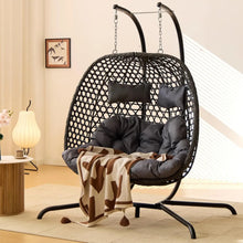 Load image into Gallery viewer, Wicker Loveseat Removable Cushions