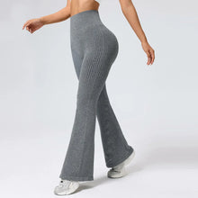 Load image into Gallery viewer, Seamless High-Waisted Flare Pants