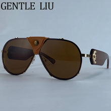 Load image into Gallery viewer, Steampunk Oversized Vintage Pilot Sunglasses
