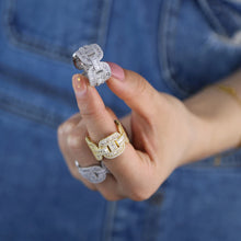 Load image into Gallery viewer, Iced Rectangle Eternity Ring