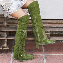 Load image into Gallery viewer, Desert Dance Fringe Boots
