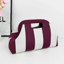Load image into Gallery viewer, Woven Striped Makeup Bag