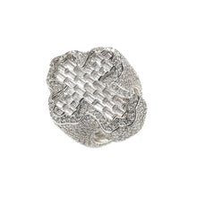 Load image into Gallery viewer, Iced Rectangle Eternity Ring