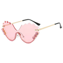 Load image into Gallery viewer, Crystal Wave Rimless Sunglasses
