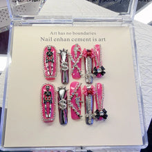 Load image into Gallery viewer, Pink Rebellion Gothic Nail Set