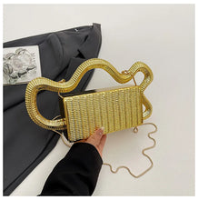 Load image into Gallery viewer, Rich Girl Gold Statement Bag