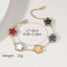Load image into Gallery viewer, Bloom Color CZ Chain Bracelet