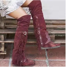 Load image into Gallery viewer, Desert Dance Fringe Boots