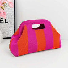 Load image into Gallery viewer, Woven Striped Makeup Bag