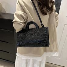 Load image into Gallery viewer, Croc Leather Handbag