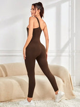 Load image into Gallery viewer, Ribbed One-Shoulder Active Jumpsuit