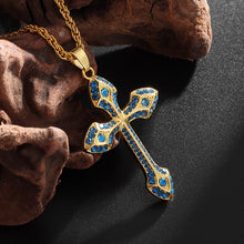 Load image into Gallery viewer, Crossfire Crystal Pendant Necklace