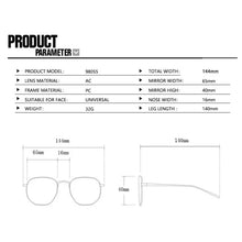 Load image into Gallery viewer, Retro Noir Rectangle Sunglasses