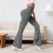 Load image into Gallery viewer, Seamless High-Waisted Flare Pants