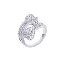 Load image into Gallery viewer, Iced Rectangle Eternity Ring