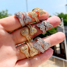Load image into Gallery viewer, Iced Rectangle Eternity Ring