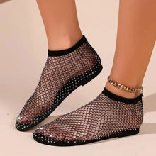 Load image into Gallery viewer, Rhinestone Fishing Net Sandals