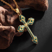 Load image into Gallery viewer, Crossfire Crystal Pendant Necklace