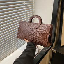Load image into Gallery viewer, Croc Leather Handbag