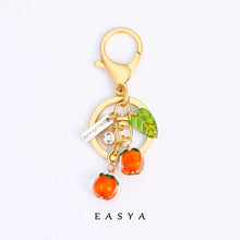Load image into Gallery viewer, Fruit Glass Charm Keychain