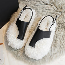 Load image into Gallery viewer, Cozy Girl Teddy Slides