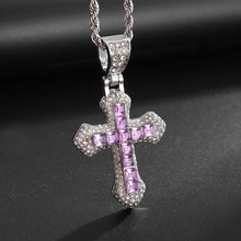 Load image into Gallery viewer, Crossfire Crystal Pendant Necklace