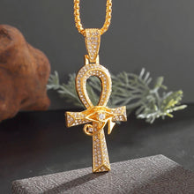 Load image into Gallery viewer, Crossfire Crystal Pendant Necklace