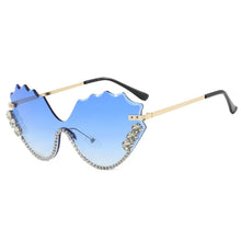 Load image into Gallery viewer, Crystal Wave Rimless Sunglasses