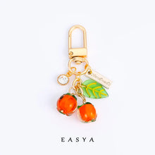 Load image into Gallery viewer, Fruit Glass Charm Keychain