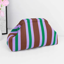 Load image into Gallery viewer, Woven Striped Makeup Bag