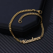Load image into Gallery viewer, Personalized Cuban Chain Anklet