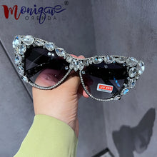 Load image into Gallery viewer, Crystal Oversized Sunglasses
