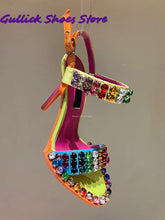 Load image into Gallery viewer, Crystal Buckle Stiletto Sandals